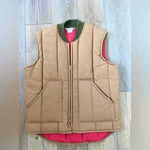 Vintage canvas insulated vest men’s